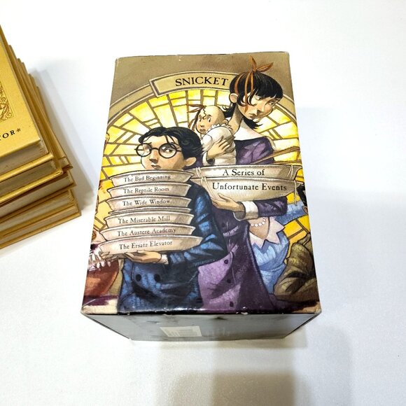 Loathsome Library A Series Of Unfortunate Events Box Set Vol 1-6 Lemony Snicket - Picture 9 of 10